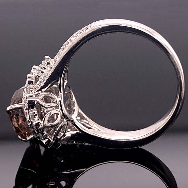 2.13Ct Oval Natural Fancy Cognac Colored Diamond Fashion Ring Image 3 Geralds Jewelry Oak Harbor, WA
