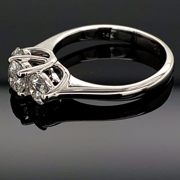 Ladies Ideal Cut 3 Stone Diamond Ring, 1.00Ct Total Weight Image 2 Geralds Jewelry Oak Harbor, WA