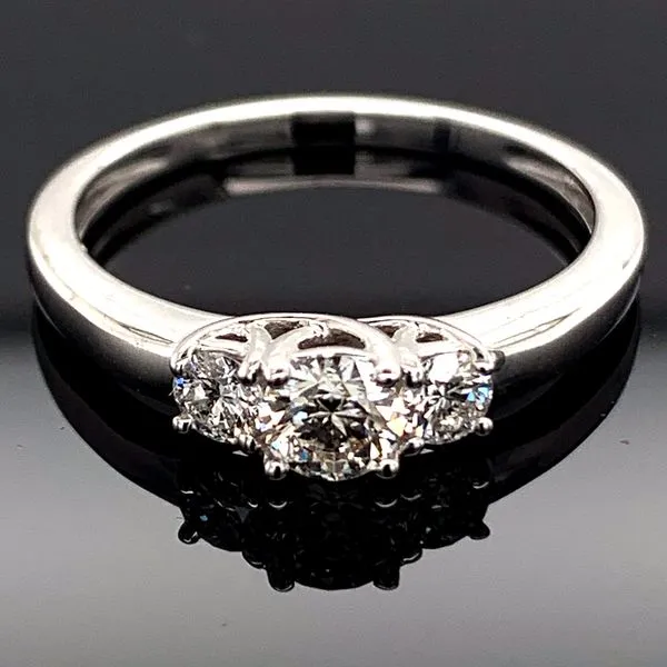 Hearts And Arrows Diamond 3-Stone Ring, .50ct Total Weight Geralds Jewelry Oak Harbor, WA