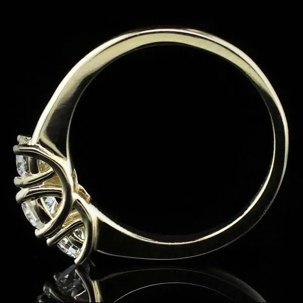 Hearts and Arrows Cut Diamond 3 Stone Ring Image 3 Geralds Jewelry Oak Harbor, WA