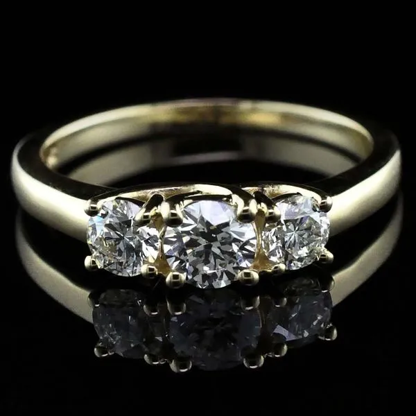 Hearts and Arrows Cut Diamond 3 Stone Ring Geralds Jewelry Oak Harbor, WA