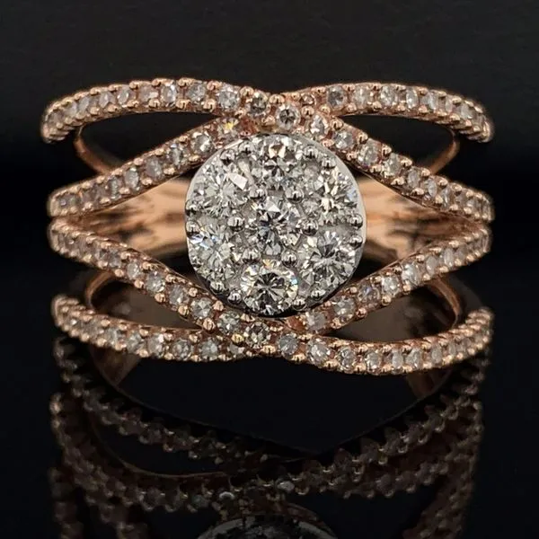 Rose Gold And Diamond Ladies Fashion Ring Geralds Jewelry Oak Harbor, WA