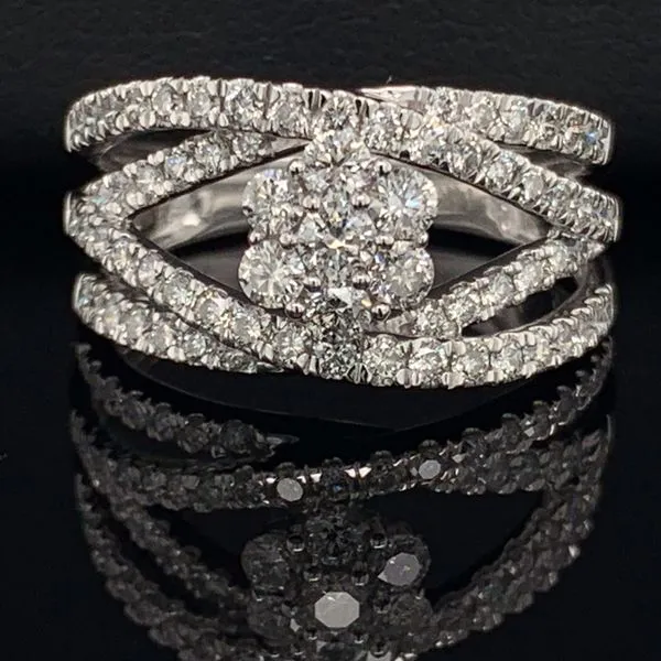 14K White Gold And Diamond Ladies Fashion Ring Geralds Jewelry Oak Harbor, WA