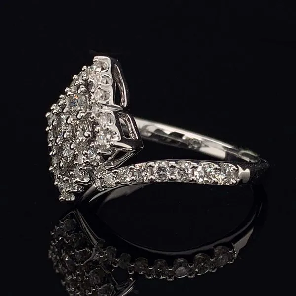 14K White Gold And Diamond Ladies Fashion Ring Image 2 Geralds Jewelry Oak Harbor, WA