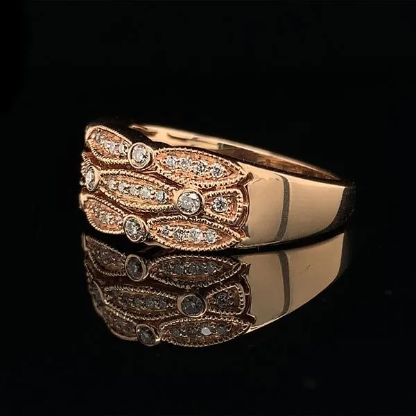Rose Gold And Diamond Fashion Ring Image 2 Geralds Jewelry Oak Harbor, WA