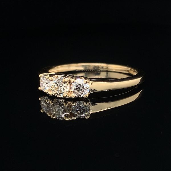Hearts And Arrows Diamond 3-Stone Ring, .50ct Total Weight Image 2 Geralds Jewelry Oak Harbor, WA