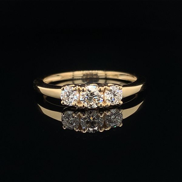 Hearts And Arrows Diamond 3-Stone Ring, .50ct Total Weight Geralds Jewelry Oak Harbor, WA