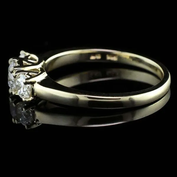Hearts and Arrows Cut Diamond 3 Stone Ring Image 2 Geralds Jewelry Oak Harbor, WA