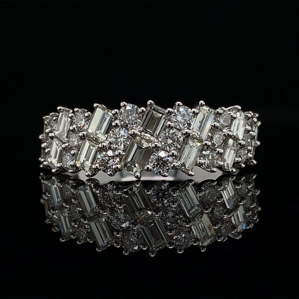 Baguette And Round Cut Diamond Fashion Ring Geralds Jewelry Oak Harbor, WA
