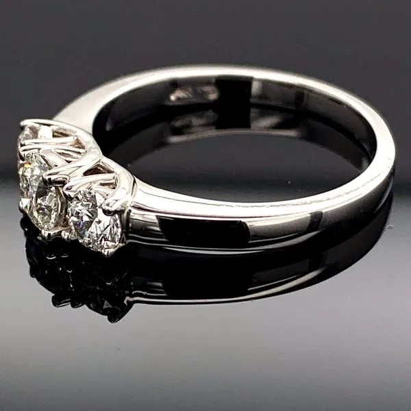 Hearts And Arrows Cut Diamond 3-Stone Ring, .70ct Total Weight Image 2 Geralds Jewelry Oak Harbor, WA