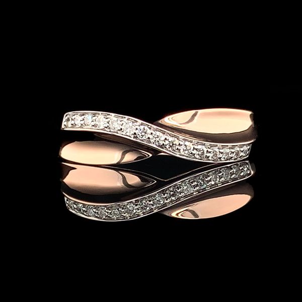 Rose And White Gold Diamond Bypass Ring Geralds Jewelry Oak Harbor, WA