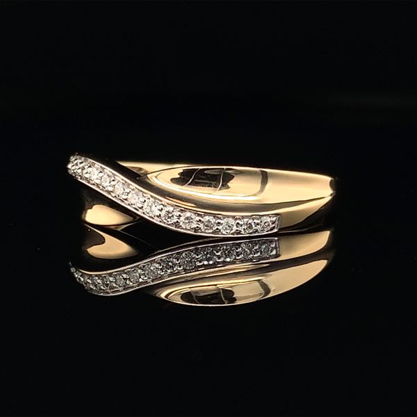Yellow And White Gold Diamond Bypass Ring Image 2 Geralds Jewelry Oak Harbor, WA