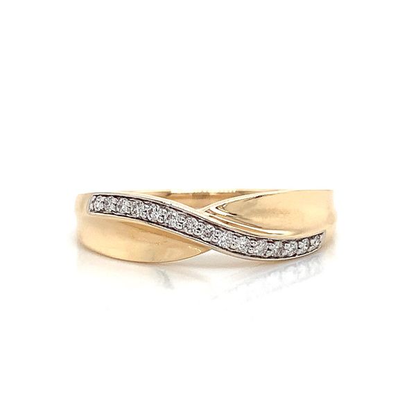 Yellow And White Gold Diamond Bypass Ring Image 3 Geralds Jewelry Oak Harbor, WA