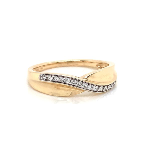 Yellow And White Gold Diamond Bypass Ring Image 4 Geralds Jewelry Oak Harbor, WA