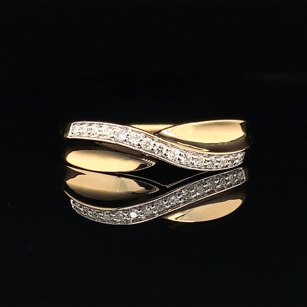 Yellow And White Gold Diamond Bypass Ring Geralds Jewelry Oak Harbor, WA