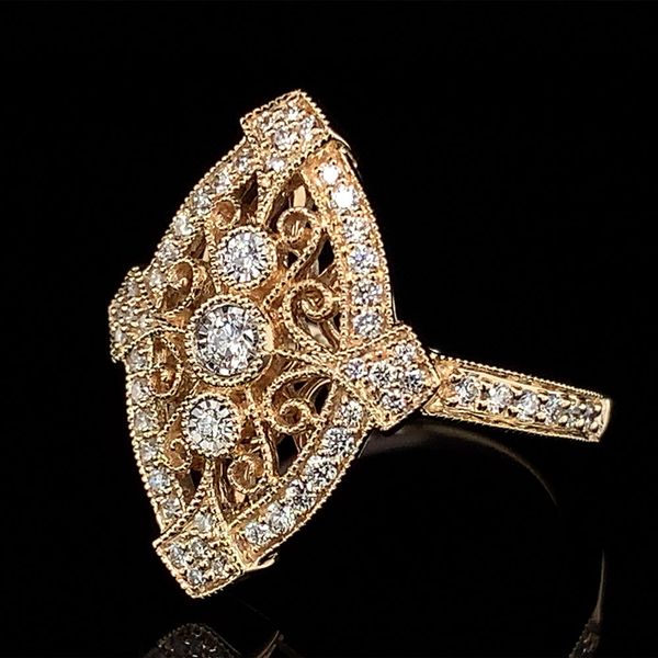 Vintage Inspired Diamond Ring Image 2 Geralds Jewelry Oak Harbor, WA