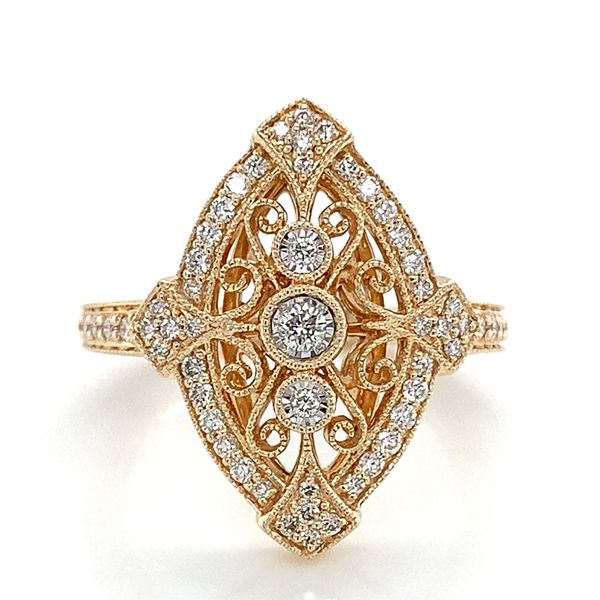 Vintage Inspired Diamond Ring Image 4 Geralds Jewelry Oak Harbor, WA