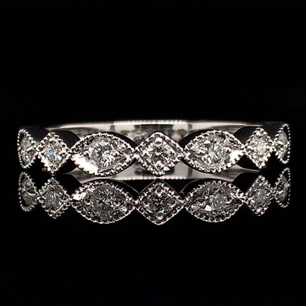 Milgrain Sapphire And Diamond Ring Geralds Jewelry Oak Harbor, WA