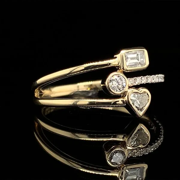 Diamond Negative Space Bypass Style Ring Image 3 Geralds Jewelry Oak Harbor, WA