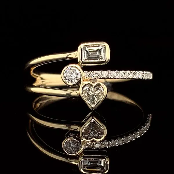 Diamond Negative Space Bypass Style Ring Geralds Jewelry Oak Harbor, WA