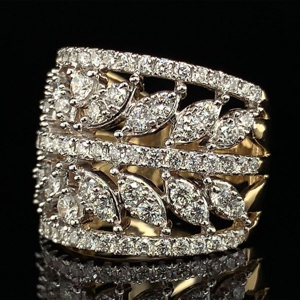 Wide Open Pattern Diamond Ring Image 2 Geralds Jewelry Oak Harbor, WA