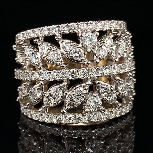 Wide Open Pattern Diamond Ring Image 3 Geralds Jewelry Oak Harbor, WA