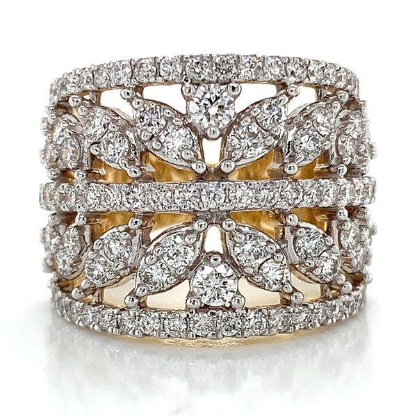 Wide Open Pattern Diamond Ring Image 4 Geralds Jewelry Oak Harbor, WA