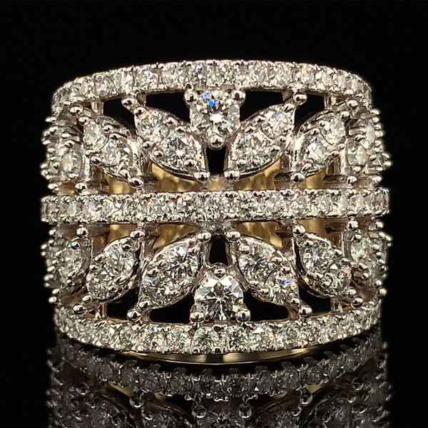 Wide Open Pattern Diamond Ring Geralds Jewelry Oak Harbor, WA