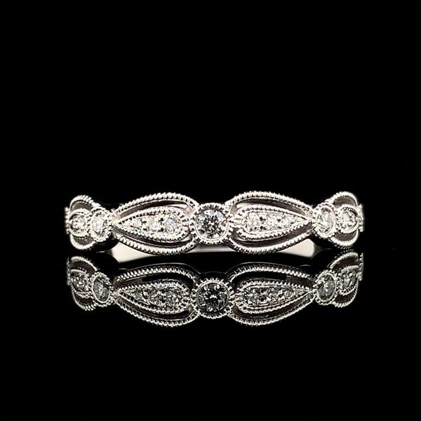 Milgrain White Gold and Diamond Ring Geralds Jewelry Oak Harbor, WA