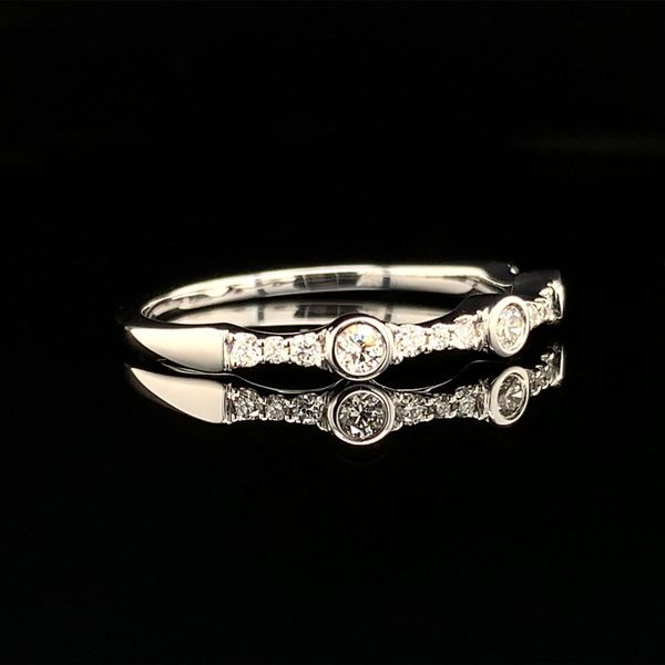 Stackable White Gold Diamond Ring Image 2 Geralds Jewelry Oak Harbor, WA