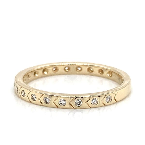 Stackable Yellow Gold Diamond Ring Image 4 Geralds Jewelry Oak Harbor, WA