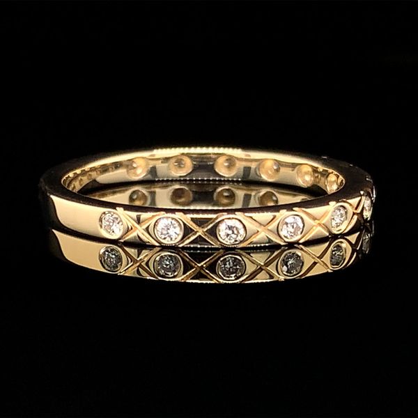 Stackable Yellow Gold Diamond Ring Image 2 Geralds Jewelry Oak Harbor, WA