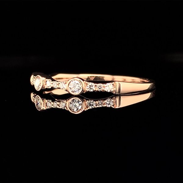 Stackable Rose Gold Diamond Ring Image 3 Geralds Jewelry Oak Harbor, WA