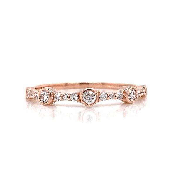 Stackable Rose Gold Diamond Ring Image 4 Geralds Jewelry Oak Harbor, WA