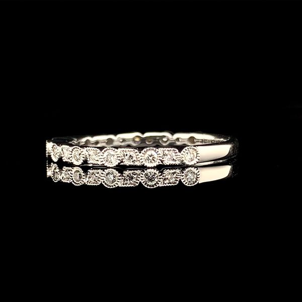 White Gold Diamond Stackable Ring Image 2 Geralds Jewelry Oak Harbor, WA