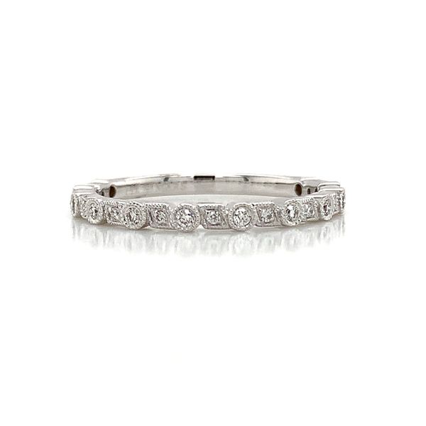 White Gold Diamond Stackable Ring Image 4 Geralds Jewelry Oak Harbor, WA