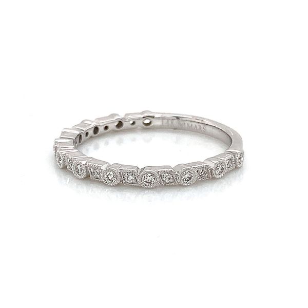 White Gold Diamond Stackable Ring Image 5 Geralds Jewelry Oak Harbor, WA