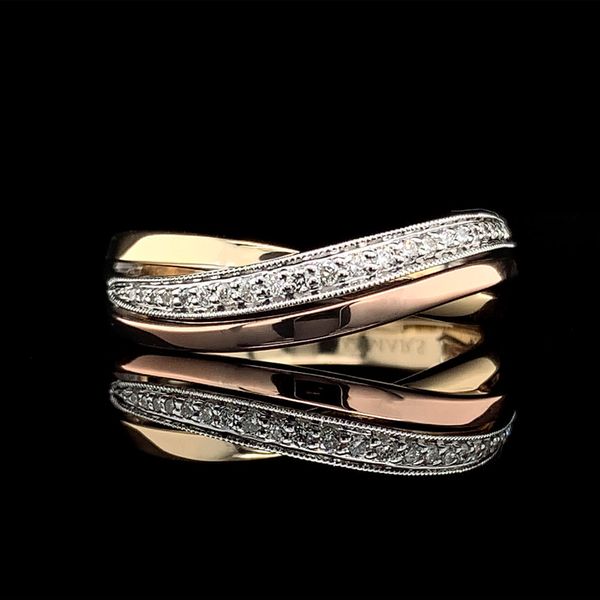 Tri Tone Gold and Diamond Ring Geralds Jewelry Oak Harbor, WA