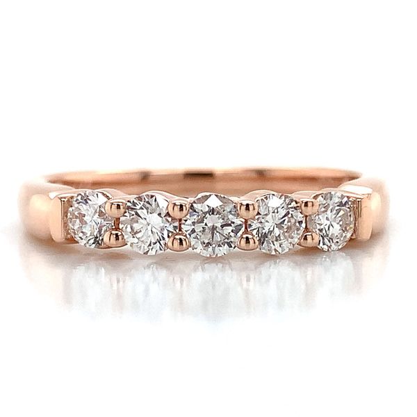 Rose Gold Five Stone Diamond Ring Image 4 Geralds Jewelry Oak Harbor, WA
