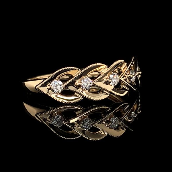 Diamond Fashion Ring With Openwork And Milgrain Detailing Image 2 Geralds Jewelry Oak Harbor, WA