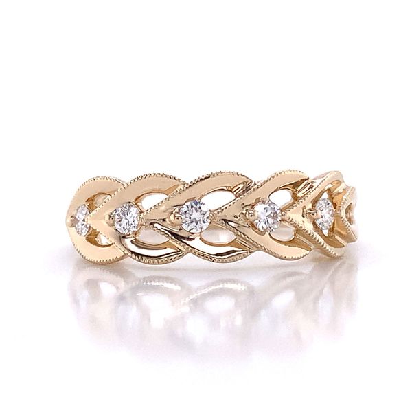 Diamond Fashion Ring With Openwork And Milgrain Detailing Image 4 Geralds Jewelry Oak Harbor, WA