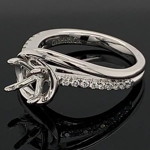 Gabriel & Co. Diamond Semi Mount Engagement Ring Image 2 Geralds Jewelry Oak Harbor, WA