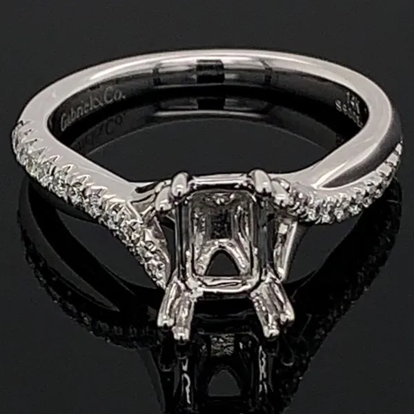 Gabriel & Co. Diamond Semi Mount Engagement Ring Geralds Jewelry Oak Harbor, WA