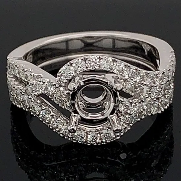 Bypass Style Diamond Semi Mount Ring Image 3 Geralds Jewelry Oak Harbor, WA