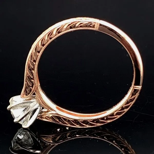 Gabriel Rose Gold and Diamond Semi Mount Engagement Ring Image 3 Geralds Jewelry Oak Harbor, WA