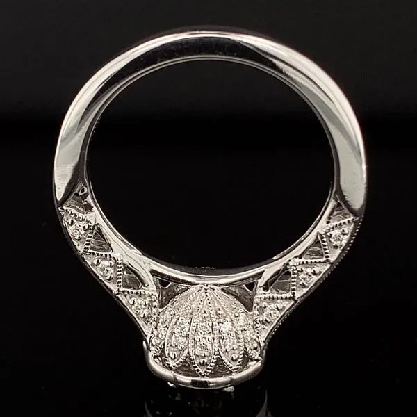 .585 Platinum And Diamond Semi Mount Engagement Ring Image 3 Geralds Jewelry Oak Harbor, WA
