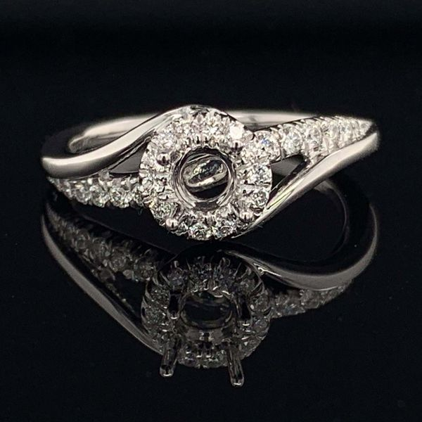 Gabriel & Co. 14K White Gold And Diamond Semi Mount Engagement Ring Geralds Jewelry Oak Harbor, WA