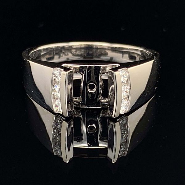 14K White Gold And Diamond Semi Mount Ladies Ring Geralds Jewelry Oak Harbor, WA