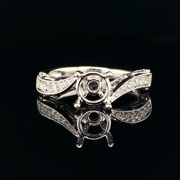 White Gold And Diamond Bypass Ring Without Center Diamond Geralds Jewelry Oak Harbor, WA