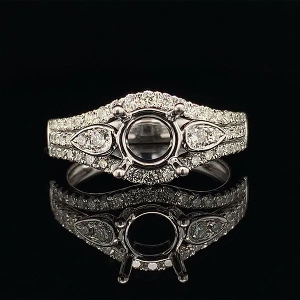 White Gold And Diamond Ladies Ring without Center Stone Geralds Jewelry Oak Harbor, WA